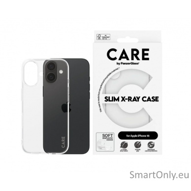 CARE by PanzerGlass Case Fashion X-Ray Soft Basic iPhone 16 | CARE 2