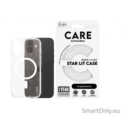 CARE by PanzerGlass Flagship Case Urban Combat Star Lit w. White MagSafe iPhone 16 | CARE 2