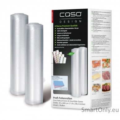 Caso Foil rolls 01222 2 units Dimensions (W x L) 30 x 600 cm Ribbed 1