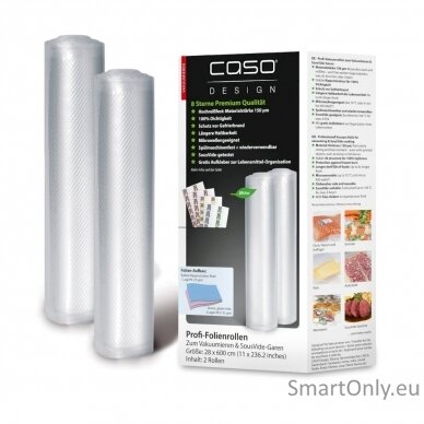 Caso Foil rolls 01223 2 units Dimensions (W x L) 28 x 600 cm Ribbed 4