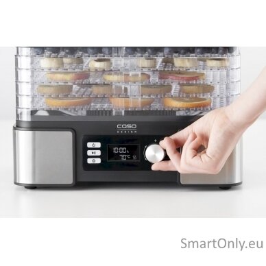 Caso Food Dehydrator DH 450 Power 370-450 W Number of trays 5 Temperature control Integrated timer Black/Stainless Steel 3