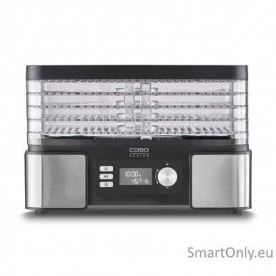 Caso Food Dehydrator DH 450 Power 370-450 W Number of trays 5 Temperature control Integrated timer Black/Stainless Steel