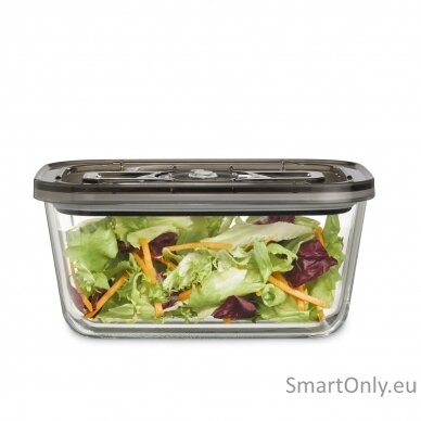 Caso Glass Vacuum Container with Plastic Lid VacuBoxx Eco L Transparent 1