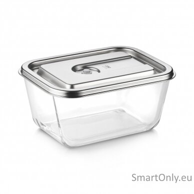 Caso Glass Vacuum Container with Plastic Lid | VacuBoxx Inox XL | Transparent 1