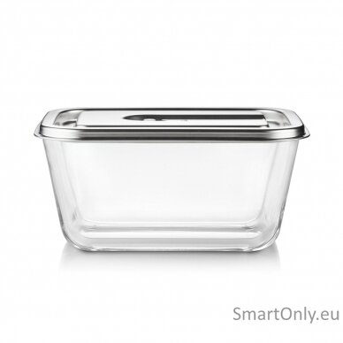 Caso Glass Vacuum Container with Plastic Lid | VacuBoxx Inox XL | Transparent