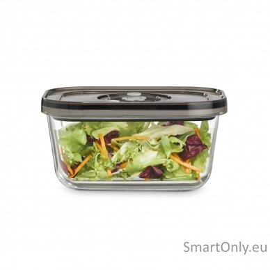 Caso Glass Vacuum Containers with Plastic Lid (2 pcs) VacuBoxx Eco-Duo S Transparent 1