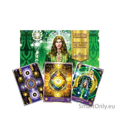 Celestial Frequencies Oracle Cards and Healing Activators Oracle kortos Schiffer Publishing