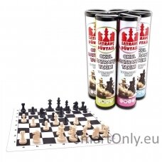 Chess World Roll Cylinder šachmatų rinkinys L dydis Star