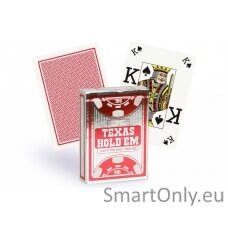 Copag Texas Holdem Peek Index pokerio kortos (Raudonos)