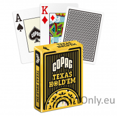 Copag Texas Holdem pokerio kortos (Juodos)