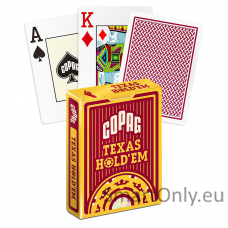 Copag Texas Holdem pokerio kortos (Raudonos)