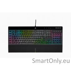 Corsair Gaming Keyboard K55 RGB PRO XT Gaming keyboard On-Board Memory; Supported in iCUE RGB LED light US Wired Black