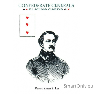 Confederate Generals žaidimo kortos 1