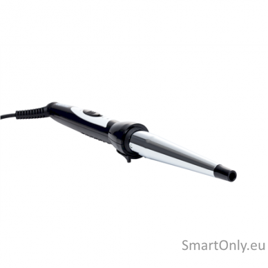 Conical Curling Iron Mesko Warranty 24 month(s), Ceramic heating system, Barrel diameter 13-25 mm, 40 W, Stainless steel/Black 1