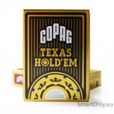 Copag Texas Holdem pokerio kortos (Juodos) 4