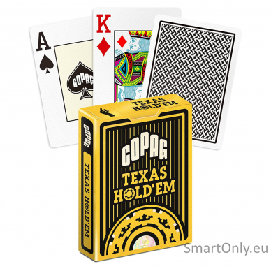 Copag Texas Holdem pokerio kortos (Juodos)