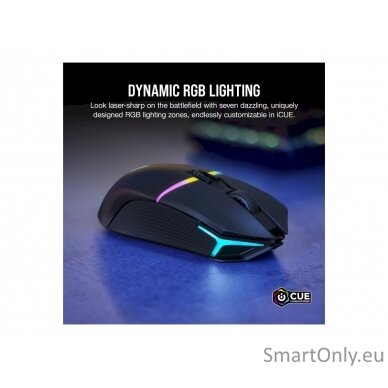 CORSAIR NIGHTSABRE RGB Gaming Mouse, Wireless, Black Corsair 8