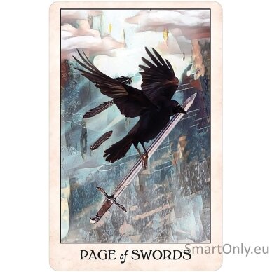 Crow Tarot kišeninio dydžio leidimo kortos US Games Systems 5