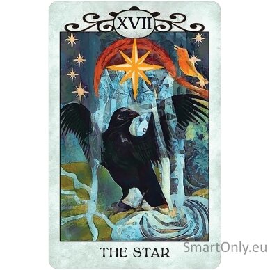 Crow Tarot kišeninio dydžio leidimo kortos US Games Systems 10