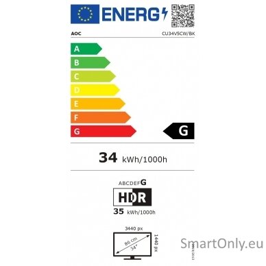 CU34V5CW/BK | 34 " | VA | 21:9 | 100 Hz | 4 ms | 3440 x 1440 pixels | HDMI ports quantity 1 9