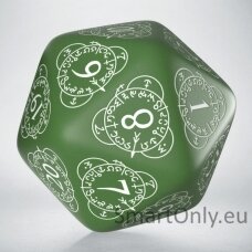 D20 Level Counter kauliukas žalios ir baltos sp