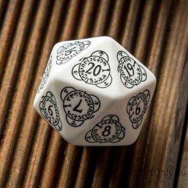 D20 Level Counter kauliukas baltos ir juodos sp 1