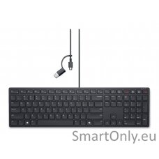 Dell | Collaboration Keyboard | KB525C | Keyboard | Wired | US (QWERTY) | Black | USB-C