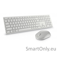 Dell Keyboard and Mouse KM5221W Pro Keyboard and Mouse Set Wireless Mouse included Keyboard Technology - Plunger; Movement Resolution - 4000 dpi US 2.4 GHz White