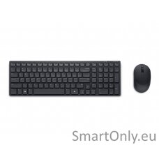 Dell | Silent Keyboard and Mouse | KM555 | Keyboard and Mouse Set | Wireless | US International (QWERTY) | Black | 2.4 GHz, Bluetooth 5.1 | Wireless connection