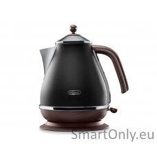 Delonghi Icona Vintage KBOV2001BK Standard kettle 2000 W 1.7 L Stainless steel 360° rotational base Black