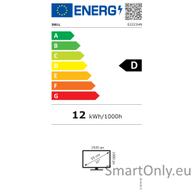 Dell Monitor E2223HN  21.5 ", VA, FHD, 1920 x 1080, 16:9, 10 ms, 250 cd/m², Black, 60 Hz, HDMI ports quantity 1