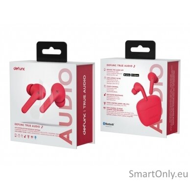 Defunc | Earbuds | True Audio | In-ear Built-in microphone | Bluetooth | Wireless | Red 3