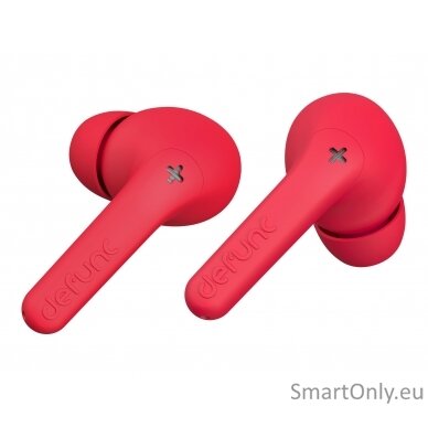 Defunc | Earbuds | True Audio | In-ear Built-in microphone | Bluetooth | Wireless | Red 1