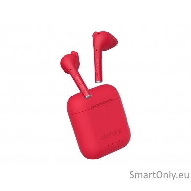 Defunc | Earbuds | True Talk | Built-in microphone | Bluetooth | Red 1
