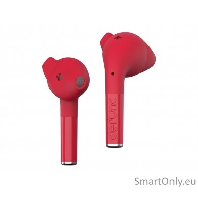 Defunc | Earbuds | True Talk | Built-in microphone | Bluetooth | Red