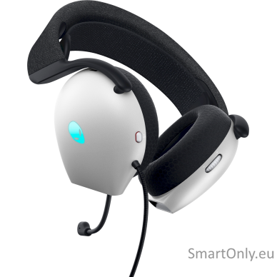 Dell Alienware Wired Gaming Headset AW520H Over-Ear, Built-in microphone, Lunar Light, Noise canceling 4