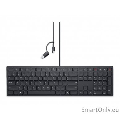 Dell | Collaboration Keyboard | KB525C | Keyboard | Wired | US (QWERTY) | Black | USB-C