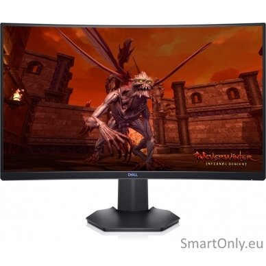 Dell Curved Gaming Monitor  S2721HGFA 27 ", VA, FHD, 1920x1080, 16:9, 1 ms, 350 cd/m², Black, Headphone Out Port, 144 Hz, HDMI ports quantity 2