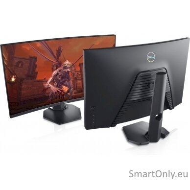 Dell Curved Gaming Monitor  S2721HGFA 27 ", VA, FHD, 1920x1080, 16:9, 1 ms, 350 cd/m², Black, Headphone Out Port, 144 Hz, HDMI ports quantity 2 2