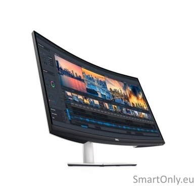 Dell Curved Monitor S3221QSA 32 ", VA,  UHD, 3840 x 2160, 16:9, 4 ms, 300 cd/m², White, 60 Hz, HDMI ports quantity 2 1