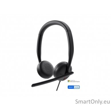 Dell | Headset | WH3024 | Built-in microphone | USB-C, USB-A | Black