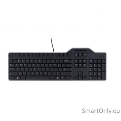 Dell KB813 Smartcard keyboard Wired This Smartcard keyboard provides durable typing solution through spill-resistant, low profile quiet keys with a removable palm rest that helps provide a comfortable typing experience. Its wired connection helps provide  1