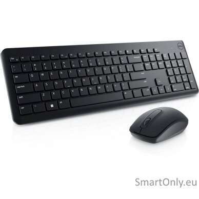 Dell Keyboard and Mouse KM3322W Keyboard and Mouse Set Wireless Batteries included US Wireless connection Black