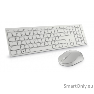 Dell Keyboard and Mouse KM5221W Pro Keyboard and Mouse Set Wireless Mouse included Keyboard Technology - Plunger; Movement Resolution - 4000 dpi US 2.4 GHz White