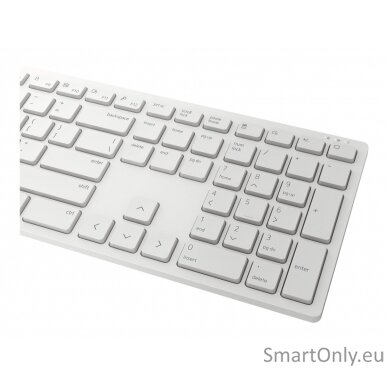 Dell Keyboard and Mouse KM5221W Pro Keyboard and Mouse Set Wireless Mouse included Keyboard Technology - Plunger; Movement Resolution - 4000 dpi US 2.4 GHz White 9