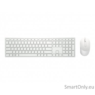 Dell Keyboard and Mouse KM5221W Pro Keyboard and Mouse Set Wireless Mouse included Keyboard Technology - Plunger; Movement Resolution - 4000 dpi RU 2.4 GHz White 4