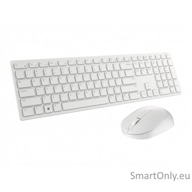 Dell Keyboard and Mouse KM5221W Pro Keyboard and Mouse Set Wireless Mouse included Keyboard Technology - Plunger; Movement Resolution - 4000 dpi US 2.4 GHz White 6