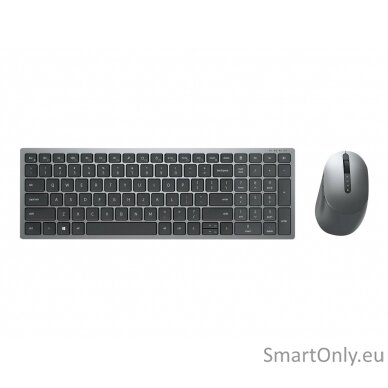 Dell Keyboard and Mouse KM7120W Keyboard and Mouse Set Wireless Batteries included NORD Wireless connection Numeric keypad Titan Gray Bluetooth 2