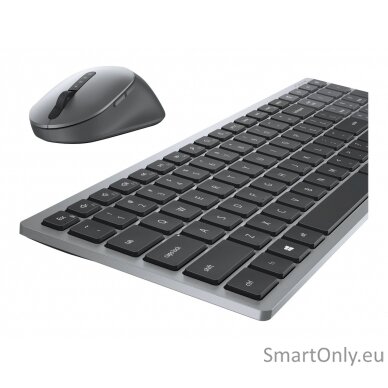 Dell Keyboard and Mouse KM7120W Keyboard and Mouse Set Wireless Batteries included RU Wireless connection Numeric keypad Titan Gray Bluetooth 6