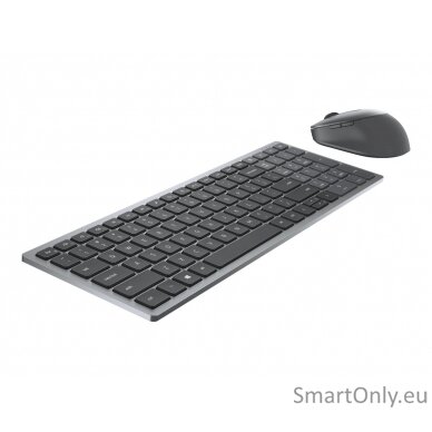 Dell Keyboard and Mouse KM7120W Keyboard and Mouse Set Wireless Batteries included RU Wireless connection Numeric keypad Titan Gray Bluetooth 1